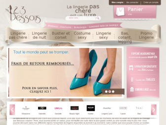 123dessous.fr website preview