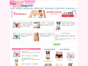 taka-lingerie.com website preview