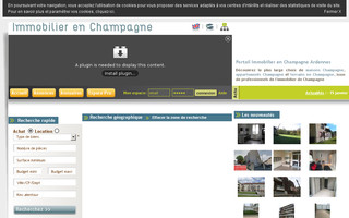 immobilier-champagne.net website preview