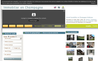 immobilier-champagne.net website preview