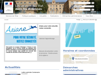 ardennes.gouv.fr website preview