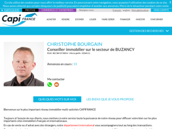 christophe.bourgain.capifrance.fr website preview