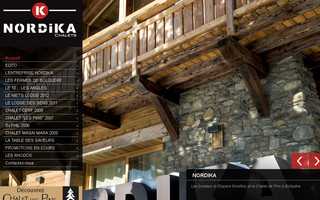 nordika-chalets.com website preview