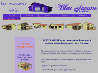 maisonboisbleulagune.fr website preview