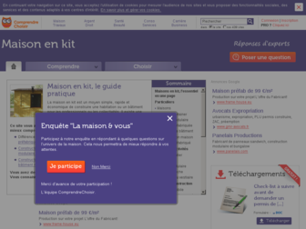 maison-en-kit.comprendrechoisir.com website preview