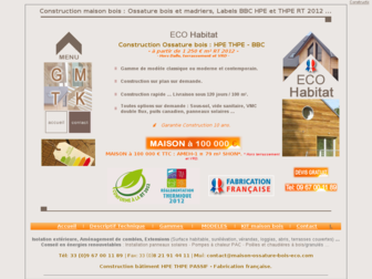 maison-ossature-bois-eco.com website preview