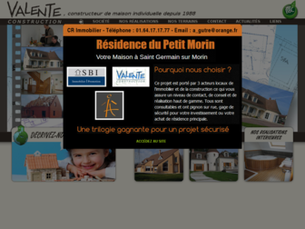valente-construction.fr website preview