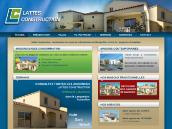 lattesconstruction.fr website preview