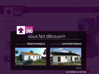 maisons-uno.com website preview