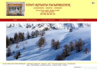 fontromeu-immobilier.com website preview