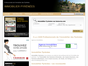 immobilierpyrenees.com website preview