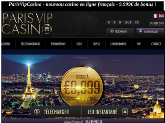 parisvipcasino.fr website preview