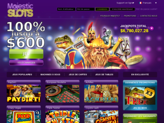 fr.majesticslots.com website preview