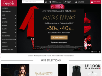 galerieslafayette.com website preview