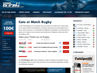 parierrugby.com website preview