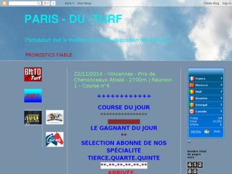 parisduturf.blogspot.com website preview