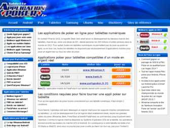 tablette.applicationpoker.fr website preview