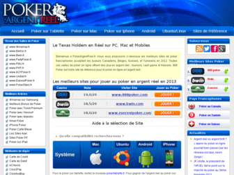 pokerargentreel.fr website preview