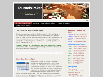 tournois-poker.eu website preview