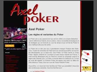 axel-poker.com website preview