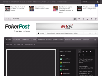 pokerpost.fr website preview