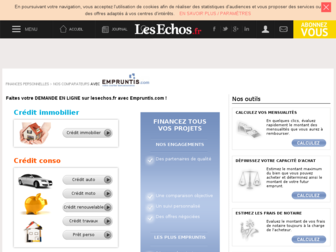 credit.lesechos.fr website preview