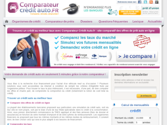 comparateurcreditauto.fr website preview