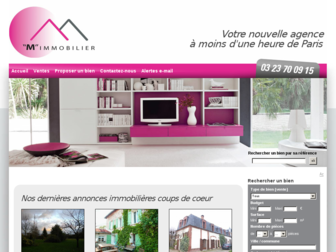 m-immobilier.fr website preview