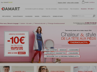 damart.fr website preview