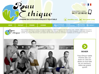 peau-ethique.com website preview