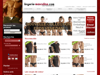 lingerie-masculine.fr website preview