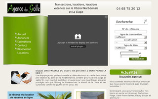 agencedugolfe-aude.com website preview