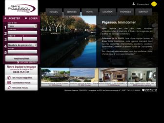 pigassou-immobilier.com website preview
