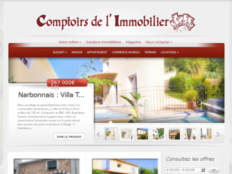 comptoirs-immobilier.fr website preview