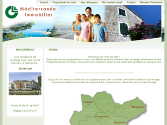 mediterranee-immobilier.com website preview