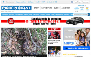lindependant.fr website preview
