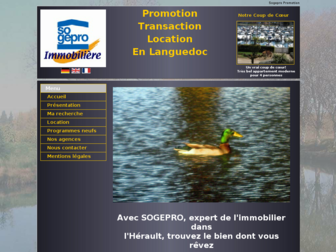 sogepro-immobiliere.fr website preview
