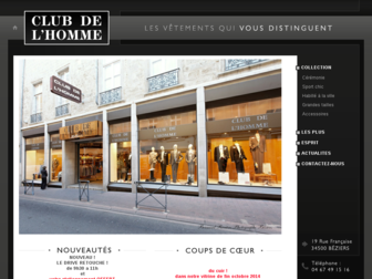 clubdelhomme.com website preview