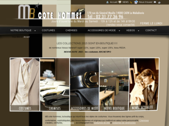 cote-hommes.com website preview