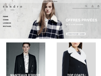 fr.sandro-paris.com website preview