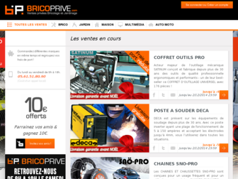 bricoprive.com website preview