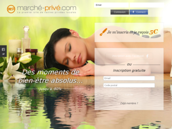 marche-prive.com website preview