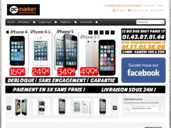 pcmarket.fr website preview