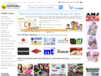 zentrada.fr website preview