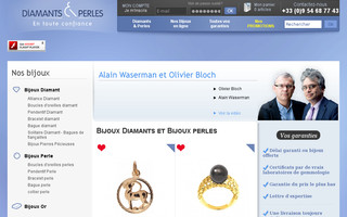 diamants-perles.com website preview