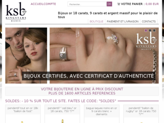 kingstars-bijoux.com website preview