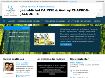 causse-chapronjacquette-pierrefonds.notaires.fr website preview