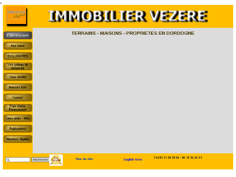 immobilier-vezere.com website preview