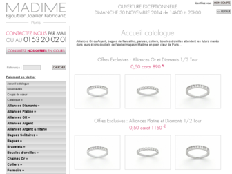 catalogue.madime.com website preview