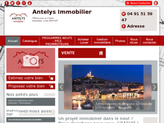 antelys-immobilier.fr website preview